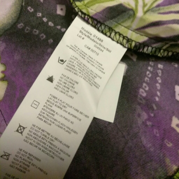 SOLD Joseph Ribkoff Purple & Green Floral Blazer - Picture 7 of 8